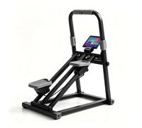 Scalatore verticale for palestra domestica, stepper for scale multifunzionale con contatore(Black Std w/Cnt)