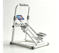 Scalatore verticale for palestra domestica, stepper for scale multifunzionale con contatore(White Std Count)
