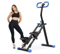 Scalatore verticale stepper per palestra domestica, macchine per esercizi di scale, attrezzatura cardio fitness pieghevole con manubrio regolabile e display LCD, allenamento completo per donne e