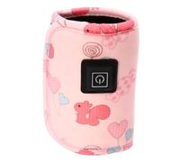 Scalda Biberon USB Portatile per Latte, Viaggio e Campeggio | Tessuto Vellutato Composito, Struttura Sandwich Isolante, Nucleo Termico, Cavo USB Incluso, Uso Power Bank Colore Casuale