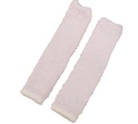 Scalda Ginocchia Calzini lunghi in pile di corallo invernale da donna in peluche Inverno caldo spesso Ginocchiere for coscia Calze Scaldamuscoli Calzino for pavimento alto for dormire a casa(Beige)