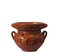 Scalda 'nduja artigianale in terracotta IDONEO AL CONTATTO ALIMENTARE a forma di maialino | prodotto di altissima qualità idoneo anche alla cottura