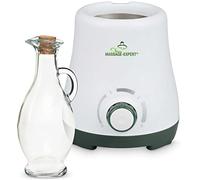 Scalda-olio da massaggio con contenitore in vetro, Riscalda piacevolmente l'olio in soli 5 minuti, Riscaldamento continuo da 0 a 100 °C.