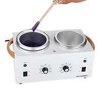 Scalda Rulli Cera Professionale, Dispositivo Di Cera Professionale Cera Depilazione Scaldacera Riscaldatore a Doppia Ptc Con Controllo Della Temperatura