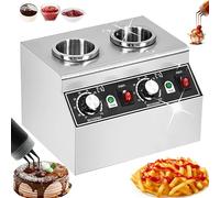 Scalda Salse E Condimenti Elettrico Con Controllo Preciso Della Temperatura (30-85°C), Ideale Per Ristoranti - Mantiene Caldi Formaggio, Cioccolato, Ketchup E Burro(2cans)