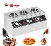 Scalda Salse E Condimenti Elettrico Con Controllo Preciso Della Temperatura (30-85°C), Ideale Per Ristoranti - Mantiene Caldi Formaggio, Cioccolato, Ketchup E Burro(3cans)