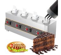 Scalda Salse Elettrico, Scalda Salse Professionali Per Formaggio Con Bottiglia Da 650 Ml, Riscaldatore Per Liquidi Con Temperatura Regolabile Da 30 A 85 °C Per Cioccolato, Car,size_name 4 Bottles