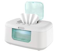 Scalda salviette e dispenser TinyBums per neonati con luce LED che cambia colore e accensione/spegnimento