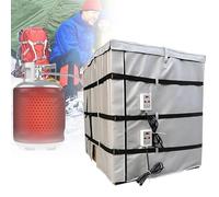 Scalda Secchio Resistente Alle Intemperie, Coperta Termica Per Bombole Di Propano, Scalda Fusti Con Termostato Regolabile, Riscaldamento Isolato Per Fusti In Acciaio E Polietilene Grey-1000L/275Gal