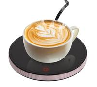 Scalda Tazze da Caffè Intelligente con 2 Impostazioni di Temperatura, Sottobicchiere Riscaldato Elettrico Spegnimento Automatico 8 Ore, Scaldatazze Fino a 55 ℃ per Latte Bevande Caffè Tè (Rosa)