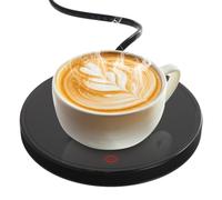 Scalda Tazze da Caffè Intelligente con 2 Impostazioni di Temperatura, Sottobicchiere Riscaldato Elettrico Spegnimento Automatico 8 Ore, Scaldatazze Fino a 55 ℃ per Latte Bevande Caffè Tè (Nero)