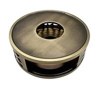 Scalda-tè portatile in acciaio inox 430 Riscaldamento sicuro con coperchio estinguente adatto per teiere e caffè uso sicuro teiera riscaldamento
