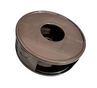 Scalda-tè portatile in acciaio inox 430 Riscaldamento sicuro con coperchio estinguente adatto per teiere e caffè uso tè più caldo