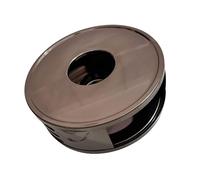 Scalda-tè portatile in acciaio inox 430 Riscaldamento sicuro con coperchio estinguente adatto per teiere e caffè uso sicuro teiera riscaldamento