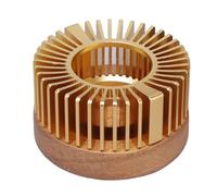 Scalda Tè - Scalda Teiera Di Lusso In Oro Champagne, Base Per Bevande Elegante, Supporto In Noce Premium, Accessorio Riscaldante Decorativo | Scaldabevande Domestico Per L'arredamento Dello Studio Del