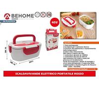 Scalda Vivande Elettrico Portatile 40W 2 Scomparti 1000+450 ml Rosso/Giallo