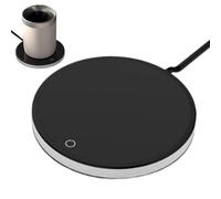 Scaldabagni da caffè, scaldamani per ufficio, scaldamani per tazza con candela elettrica, sottobicchiere termostato elettrico con spegnimento automatico, 2 impostazioni di temperatura, per riscaldare