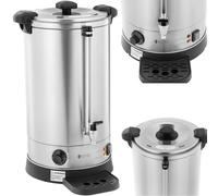Scaldabagno a doppia parete con scolapiatti, 19,7 L, 2500 W, colore argento.