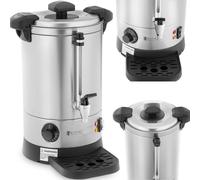 Scaldabagno a doppia parete con scolapiatti, 6,1 L, 1500 W, colore argento.