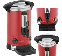 Scaldabagno a doppia parete con scolapiatti, 6,1 L, 1500 W, rosso.