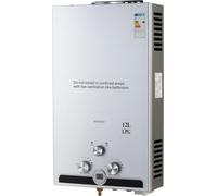 SCALDABAGNO A GAS GPL SCALDINO BOILER 12L SCALDA ACQUA CALDAIA DA ESTERNO 20kW
