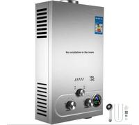 Scaldabagno a Gas Istantaneo GPL Propano Butano 6-18L Acqua Calda Caldaia