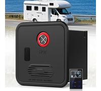 Scaldabagno a gas senza serbatoio, 65.000 BTU, compatibile ad alta quota, CC 12 V, certificato CSA, scaldabagno istantaneo per camper, include porta da 38 x 38 cm