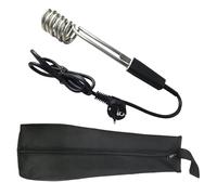Scaldabagno a Immersione GTN1.6, 1,6 kW 230 V Acciaio Inox, Nero, con Borsa | Novanetus Bollitore a Immersione da Viaggio da 1600 Watt in Acciaio Inossidabile