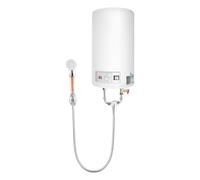 Scaldabagno da 35 l, 2000 W, 25-75 °C, con set doccia per bagno e cucina | Scaldabagno elettrico con serbatoio da 35 l, 2000 W, IPX4, montaggio a parete, con doccetta, rubinetto, tubi flessibili