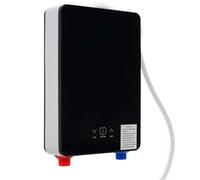 Scaldabagno elettrico 6500 W 220 V Mini scaldabagno con indicatore LED 30-55 ℃, temperatura costante intelligente, montaggio verticale, moderno vetro temperato