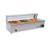 Scaldabagno elettrico a buffet, con regolazione della temperatura, grande capacità per ristoranti, hotel, scuole, bar, banchetti, mense, 1200 W
