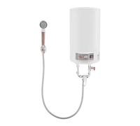 Scaldabagno elettrico a LED, 2000 W, 35 l, con doccetta e rubinetto, con protezione contro il surriscaldamento e la protezione contro la caduta a secco, caldaia da parete per cucina e parrucchiere