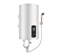 Scaldabagno elettrico a parete, 30 l 2000 W con doccetta e rubinetto | Vasca smaltata, resistenza inox, IPX4, schermo digitale per bagno e cucina, installazione facile