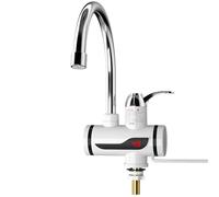 Scaldabagno elettrico con rubinetto, temperatura regolabile, scaldabagno senza serbatoio, digitale for acqua calda, forniture for cucina e bagno,A prova di perdite premium