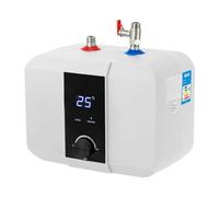 Scaldabagno elettrico da 6 l, resistente alla pressione con indicatore di temperatura LED leggibile, scaldabagno per lavelli da cucina, bagno e lavandino