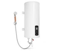 Scaldabagno elettrico da 60 l verticale da parete, scaldabagno da 2000 W con display digitale, palla acqua calda con doccetta e rubinetto, temperatura regolabile per bagno cucina