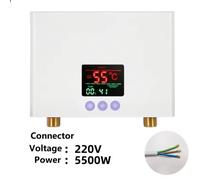 Scaldabagno elettrico istantaneo 3000W 5000W parete doccia cucina acqua calda