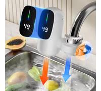 Scaldabagno Elettrico Istantaneo 3000W con Rubinetto e Display Digitale