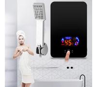 Scaldabagno elettrico istantaneo da cucina per bagno 6500W 220V Scaldabagno per hotel Black as the picture