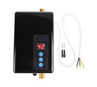 Scaldabagno Elettrico Istantaneo Mini Da 5500 W Acqua Calda For Doccia Senza Serbatoio, Scaldabagno Elettrico Istantaneo Mini Da Cucina(Black)