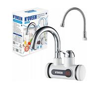 N'OVEEN Riscaldatore Istantaneo Acqua Calda, Scaldacqua con Display Digitale Temperatura LED, Rubinetto Acqua Elettrico 3600W | per Cucina, Bagno, Scaldabagno