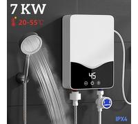 Scaldabagno Elettrico Istantaneo Risparmio Energetico 7kW con Display LED Touch