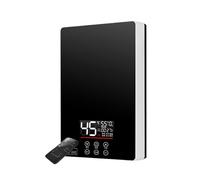 Scaldabagno elettrico istantaneo Scaldabagno Elettrico Termostatico 7000W Telecomando Riscaldamento Istantaneo Scaldabagno Senza Serbatoio Impermeabile For Doccia(6000W,Intelligent Black)