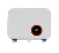 Scaldabagno elettrico istantaneo senza serbatoio da 5500 W, piccolo, sottolavello Quotidiano domestico(White)