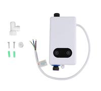 Scaldabagno Elettrico Istantaneo Senza Serbatoio, Scaldabagno Elettrico Istantaneo da 3400 W Sotto il Lavello con Funzione di Memoria, Scaldabagno Elettrico Istantaneo IPX4