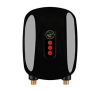 Scaldabagno Elettrico Mini Riscaldatore Di Acqua Calda Istantaneo Senza Serbatoio Elettrico Riscaldatore Di Acqua Senza Serbatoio Compatto Facile da Installare 26.5 * 20 * 7.8cm