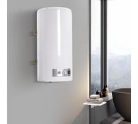 Scaldabagno elettrico orizzontale + doccetta, scaldabagno bagno IPX4, gamma di temperatura dell'acqua 77-167°F, protezione automatica contro il surriscaldamento (80L)