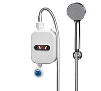Scaldabagno elettrico per doccia | scaldabagno istantaneo con display digitale a LED da 3,5 kW - Riscaldatore doccia istantaneo 110V impermeabile Riscaldatore doccia elettrico per acqua calda istantan