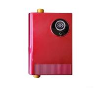 Scaldabagno Elettrico per istantaneo 3800W per acciaio - Riscaldamento Compatto per e Bagno - Controllo Temperatura Precisa Installazione Verticale(red)