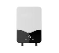 Scaldabagno elettrico Riscaldatore Di Acqua Calda Elettrico 5500W Riscaldatore Di Acqua Senza Serbatoio Istantaneo Bagno Doccia Riscaldatore Di Acqua Calda Domestica Multiuso(Noir)